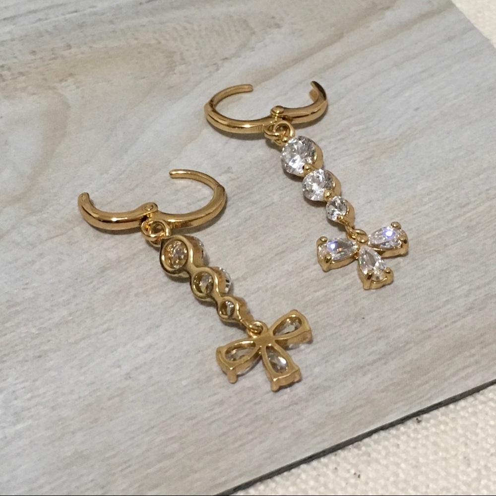 New Dangling earrings teardrops gold filled - Picture 5 of 8